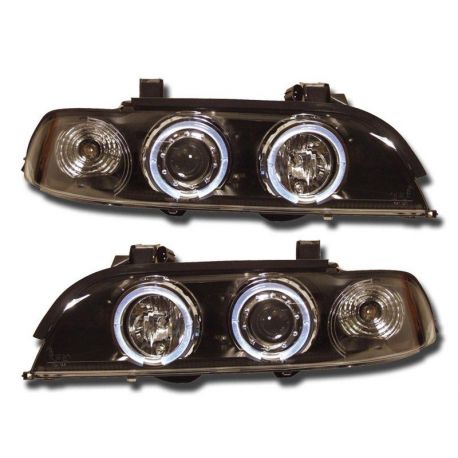 Gruppi ottici Angel Eyes BMW Serie 5 (E39) 95-00 neri