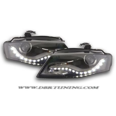 Headlight DRL Audi A4 (B8-8K) 07-11 black