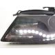 Coppia fari H7 DRL Audi A4 B8 07-11 neri