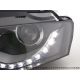 Headlight DRL Audi A4 (B8-8K) 07-11 black