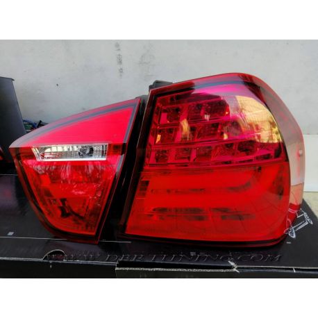 Pilotos Led LightBar BMW 3 E90 05-08 rojo