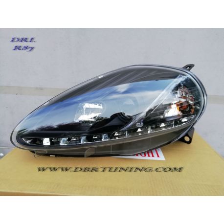 Coppia fari Daylight LED DRL Fiat G.PUNTO 08 nero