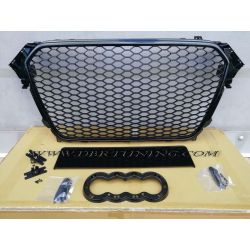 Parrilla deportiva look RS AUDI A4 B8 11-15 negro lúcido