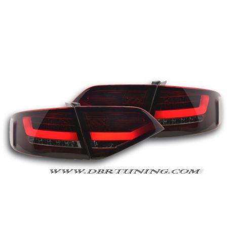 Fanali Tube Led AUDI A4 B8 look 2012 per 07-11 rosso