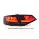 Fanali Tube Led AUDI A4 B8 look 2012 per 07-11 rosso
