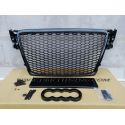 Sport grill look RS AUDI A4 B8 07-11 glossy black