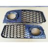 Fog grills look RS AUDI A4 B8 07-11 glossy black