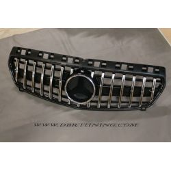 Parrilla GTR Mercedes A W176 12-15 negro cromado