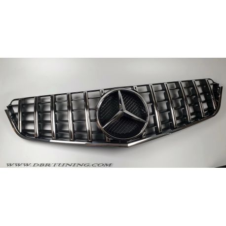 Grille Mercedes E 207 GTR look 09-13 black chrome