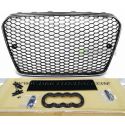 Sport grill look RS AUDI A5 12-16 glossy black chrome