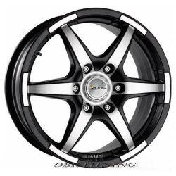 Cerchi in lega Avus GRIZZLY MATT BLACK POLISHED da 17