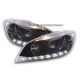 Faros delanteros Daylight Led Mercedes W204 07-11 negro