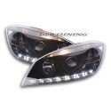 Coppia fari Daylight  Led Mercedes W204 07-11 neri