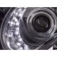 Faros delanteros Daylight Led Mercedes W204 07-11 negro