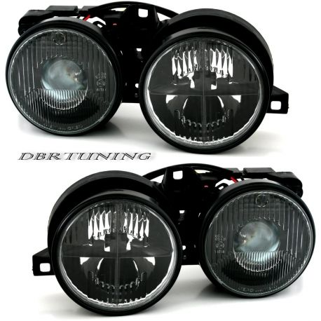 Faros delanteros BMW 3 E30 82-94 en negro