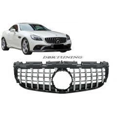 Parrilla Mercedes SLC look GTR 16-19 negro cromado