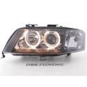 Headlighrs Angel Eyes Audi A6 (4B) 97-01 black