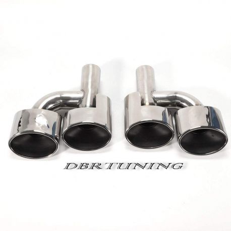 Pair sports silencers look Mercedes AMG INOX