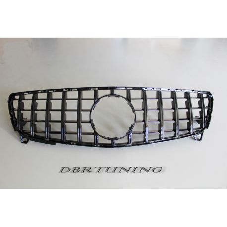 Calandra look GTR Mercedes GLA X156 17-19 black chrome