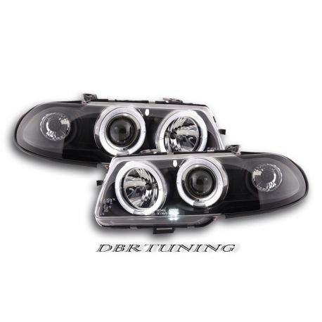 Coppia fari Angel Eyes Opel  Astra (F) 94-98 neri