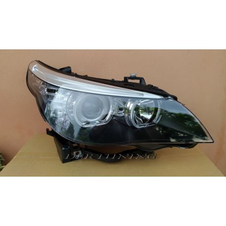 Faros DEPO Angel Eyes BMW 5 E60 03-07 negro