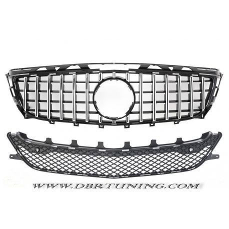 Parrilla Mercedes CLS W218 GTR 11-14 negro-cromo