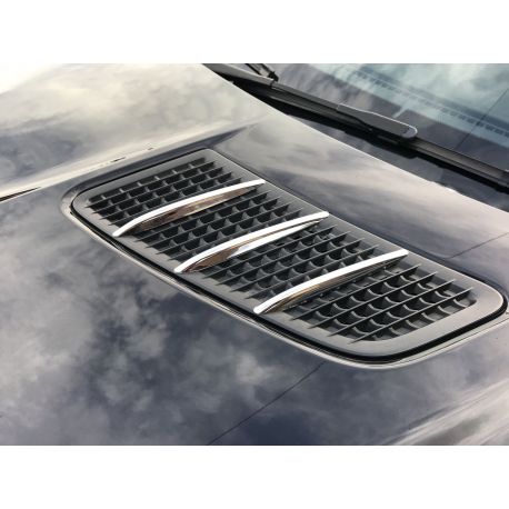 Bonnet fins chrome AMG Mercedes SLK SLC R172 11-