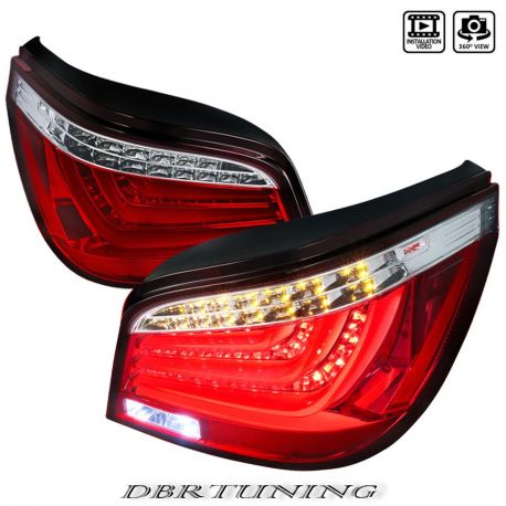 Fanali Tube Led BMW E60 berlina 03-07 rosso-chiaro