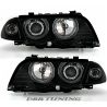Headlight Angel Eyes CCFL BMW 3 4door E46 98-01 black