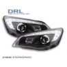 Coppia fari Led DRL Opel  Astra J 09-15 neri