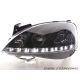 Headlight Daylight Led Opel Corsa C 00-06 black