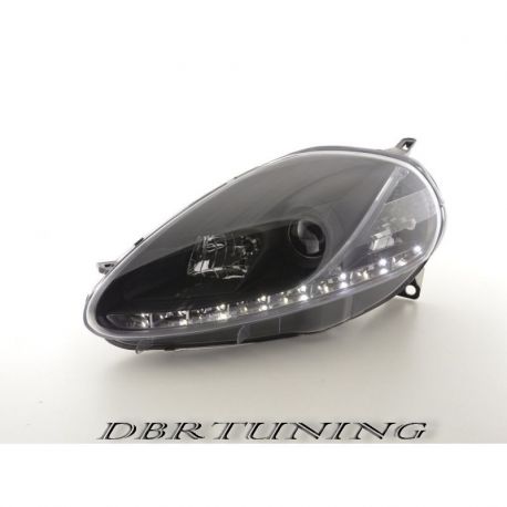 Taillights Daylight LED DRL Fiat G.PUNTO 08 black