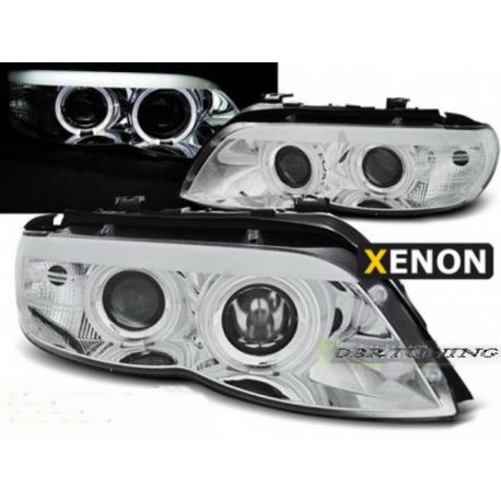 Headlights Angel CCFL Xenon Bmw X5 (X53) 03-07 chrome