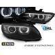 Headligts XENON Angel Led 3D BMW 3 E92-93 06-10 black