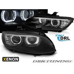 Fari XENON Angel Led 3D BMW 3 E92-93 06-10 neri