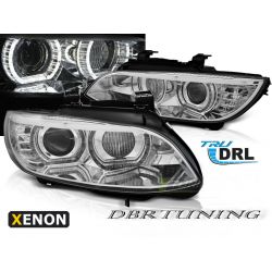 Fari XENON Angel Led 3D BMW 3 E92-93 06-10 neri