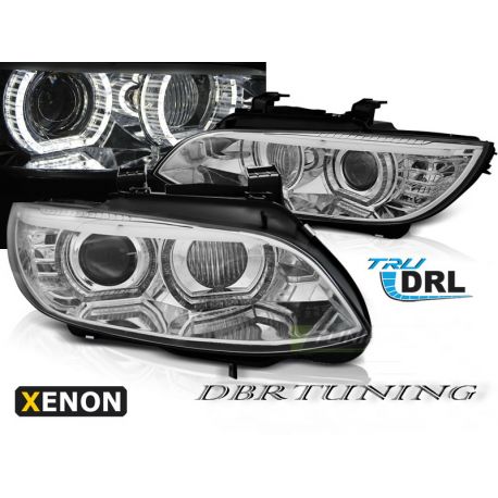 Faros XENON Angel Led 3D BMW 3 E92-93 06-10 negro
