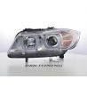 Fari Angel Eyes Led TFL BMW 3 E90-91 05-11 neri