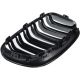 Calandra BMW F20 21 look M1 11-15 nera lucida