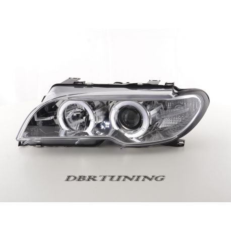 Faros Angel LED BMW 3 coup-cab E46 03-06 negros
