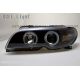 Coppia fari Angel CCFL BMW 3 coup-cab E46 03-06 neri