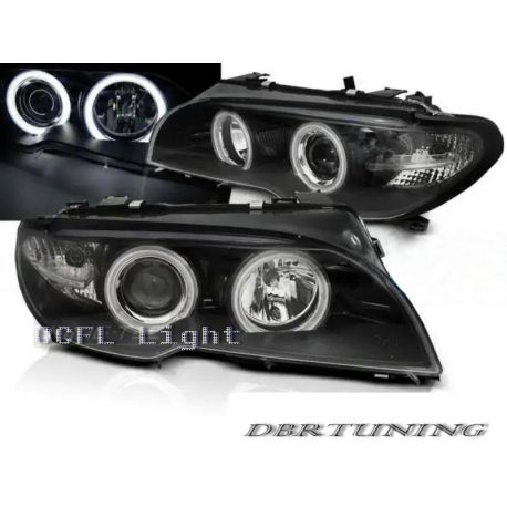 Coppia fari Angel CCFL BMW 3 coup-cab E46 03-06 neri