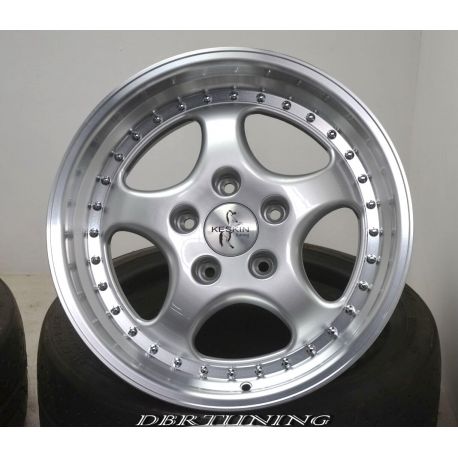 Llanta KESKIN KT2 CUP Plata Pulido 18
