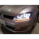 Fari Angel + freccia Led VW GOLF 7 12-17 neri