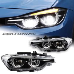 Par de faros DEPO Full Led 3D Bmw F30 F31 15-19