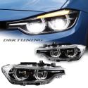 Par de faros DEPO Full Led 3D Bmw F30 F31 15-19