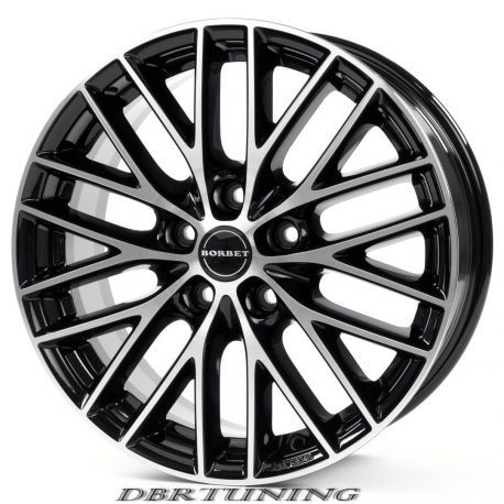 Cerchio in lega BORBET BS4 Black Polish 16
