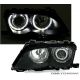 Faros Eyes LED BMW 3 4 pueras E46 01-05 negro