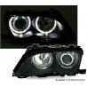 Faros Eyes LED BMW 3 4 pueras E46 01-05 negro