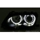 Faros Eyes LED BMW 3 4 pueras E46 01-05 negro
